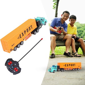 ماشین کنترلی تریلی کانتینردار Remote control trailer مقیاس 1:48_اسباب بازی